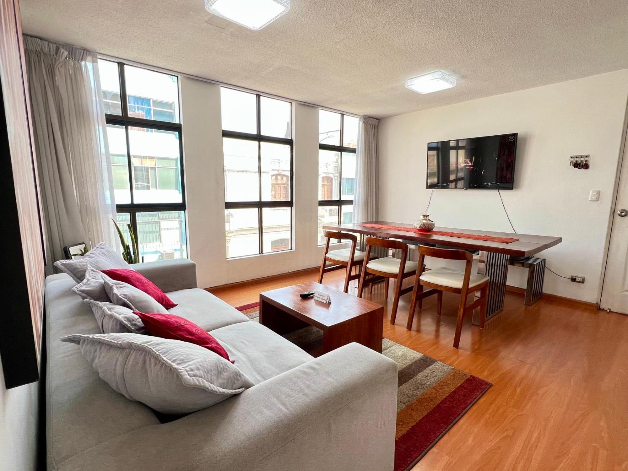Exclusivo Dpto Moderno En El Corazon De Lima Con Wifi Ultra Rapido Apartman Kültér fotó