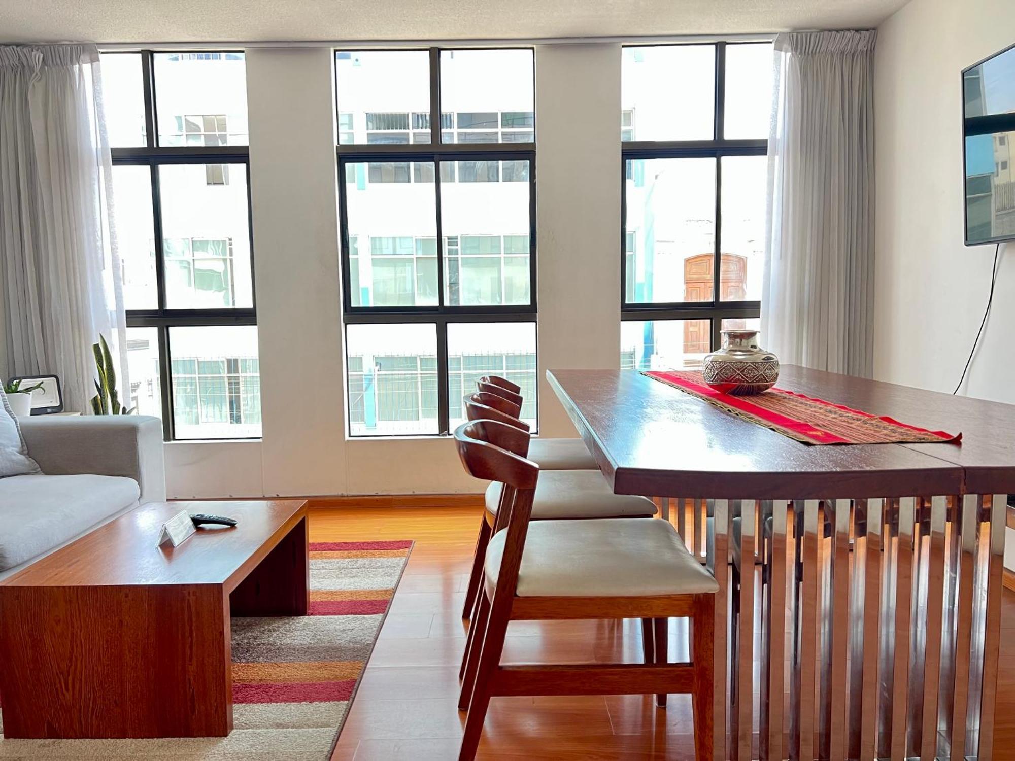 Exclusivo Dpto Moderno En El Corazon De Lima Con Wifi Ultra Rapido Apartman Kültér fotó